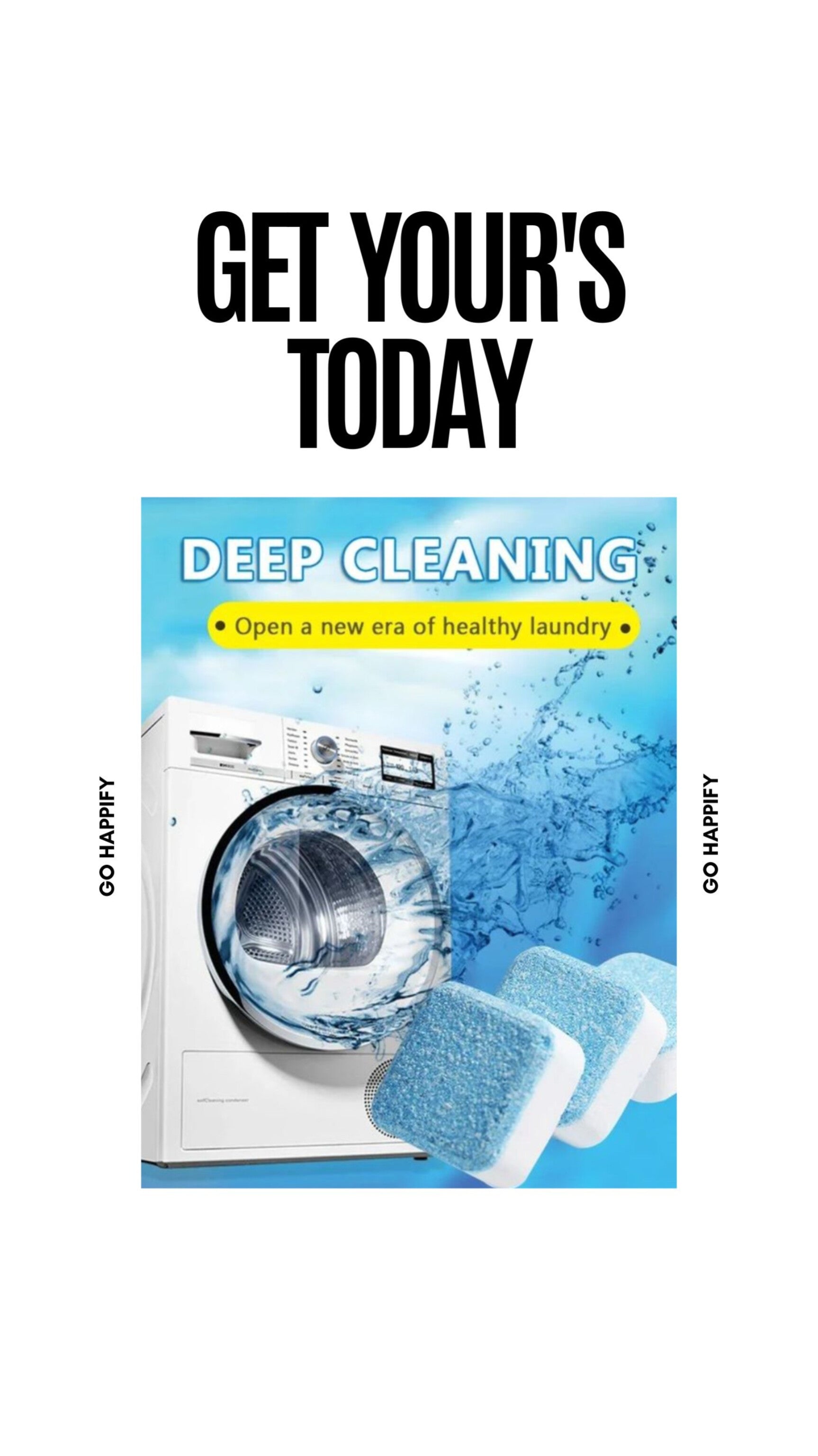 Washing machine cleaning tablet - pack of 12