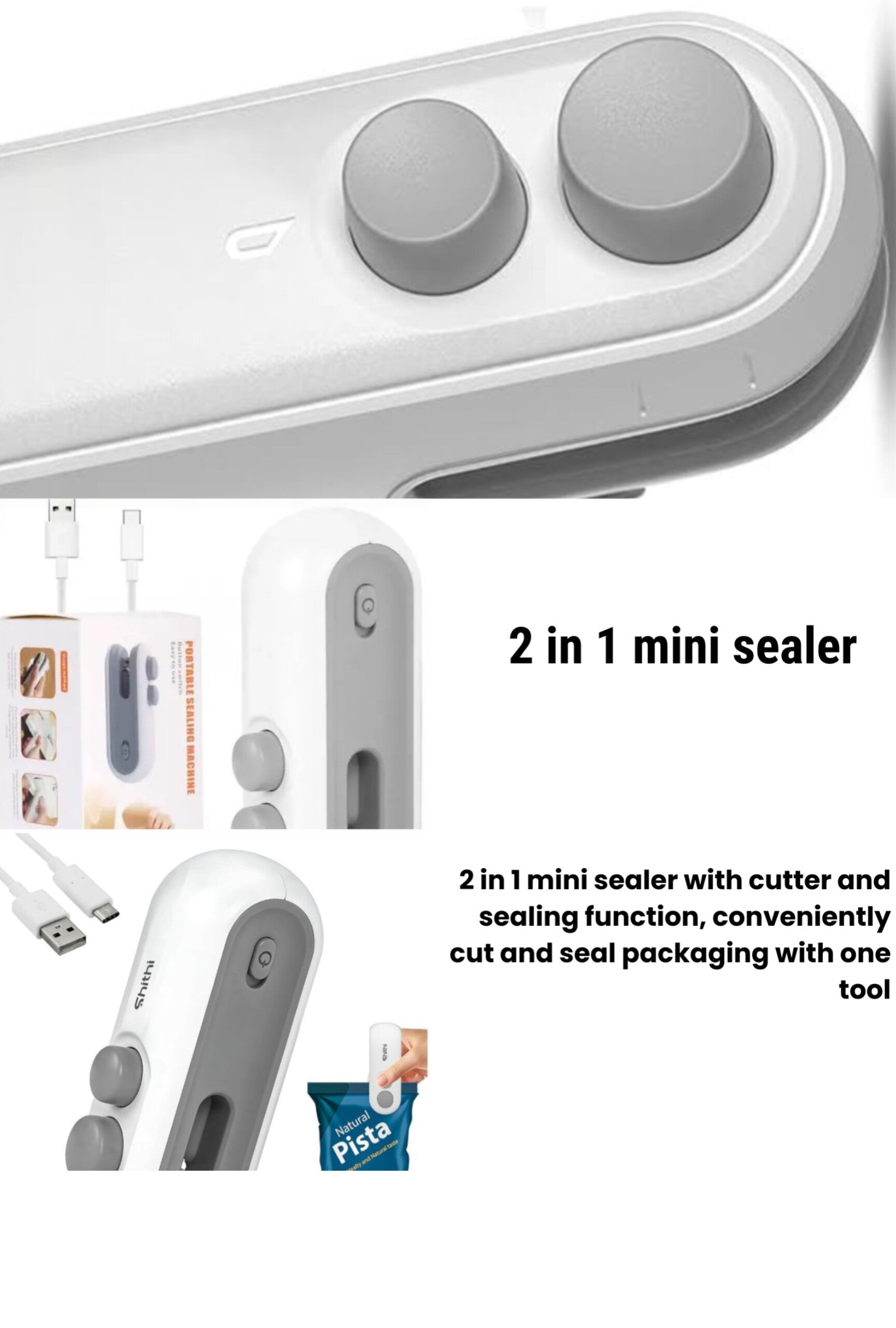 2 in 1 mini sealer and cutter