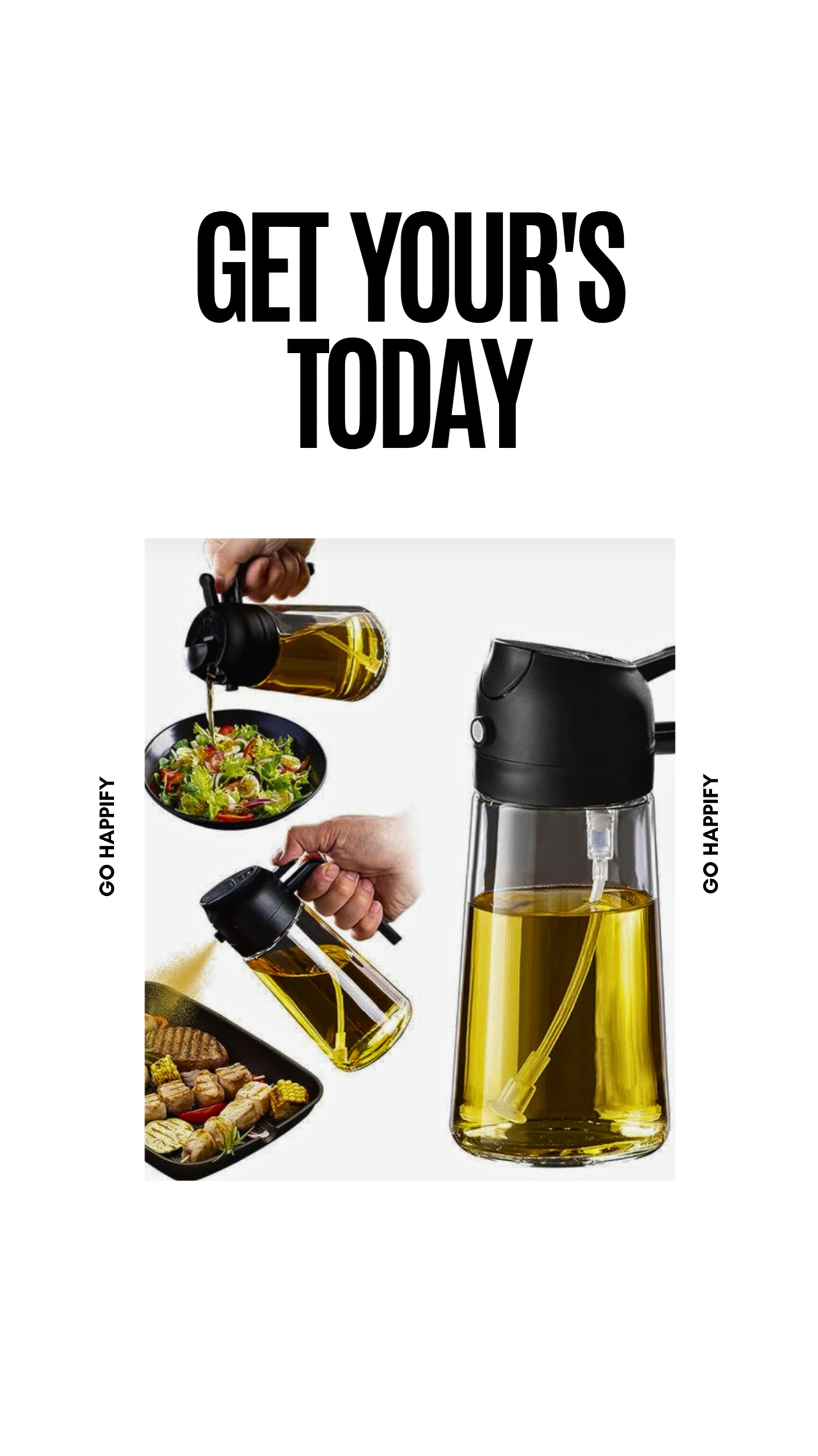 Multi function oil bottle