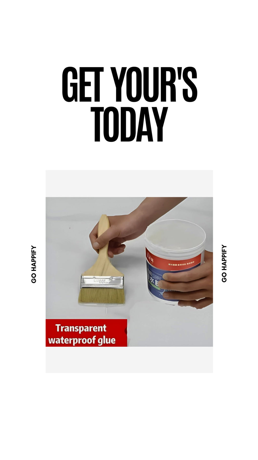 Transparent waterproof glue