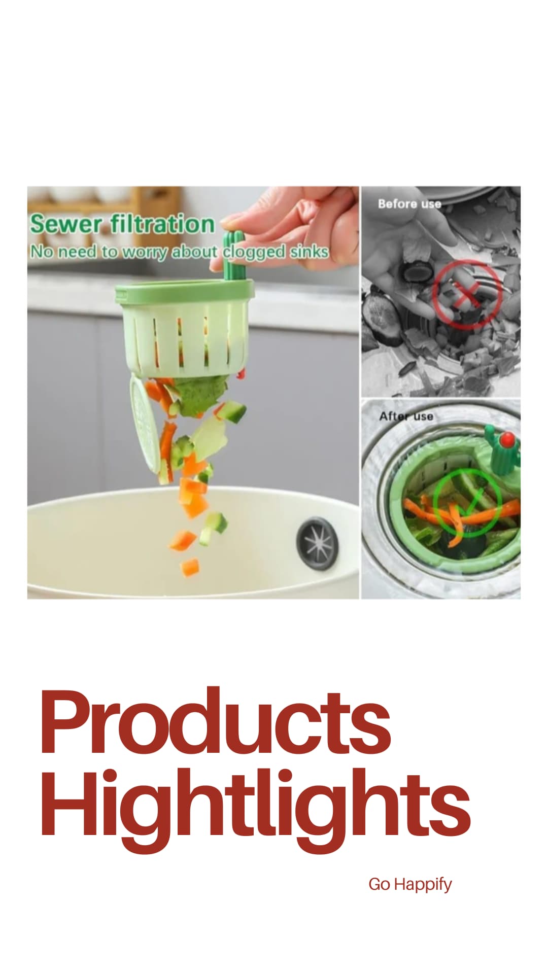 Kitchen sink drain strainer