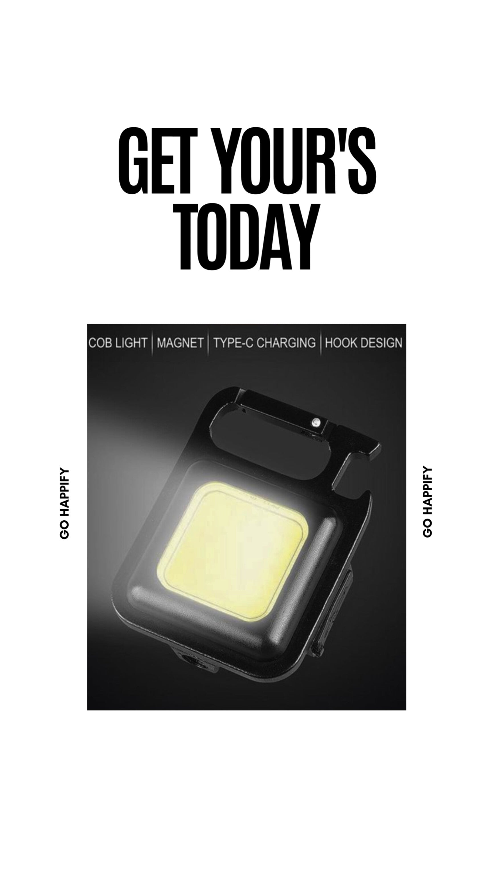 Rechargeable LED keychain flashlight