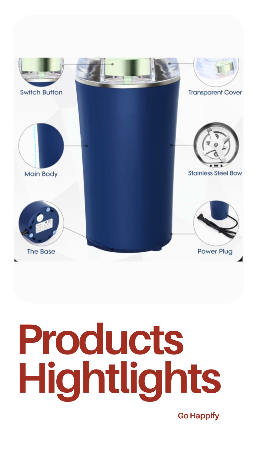 Coffe and spices grinder