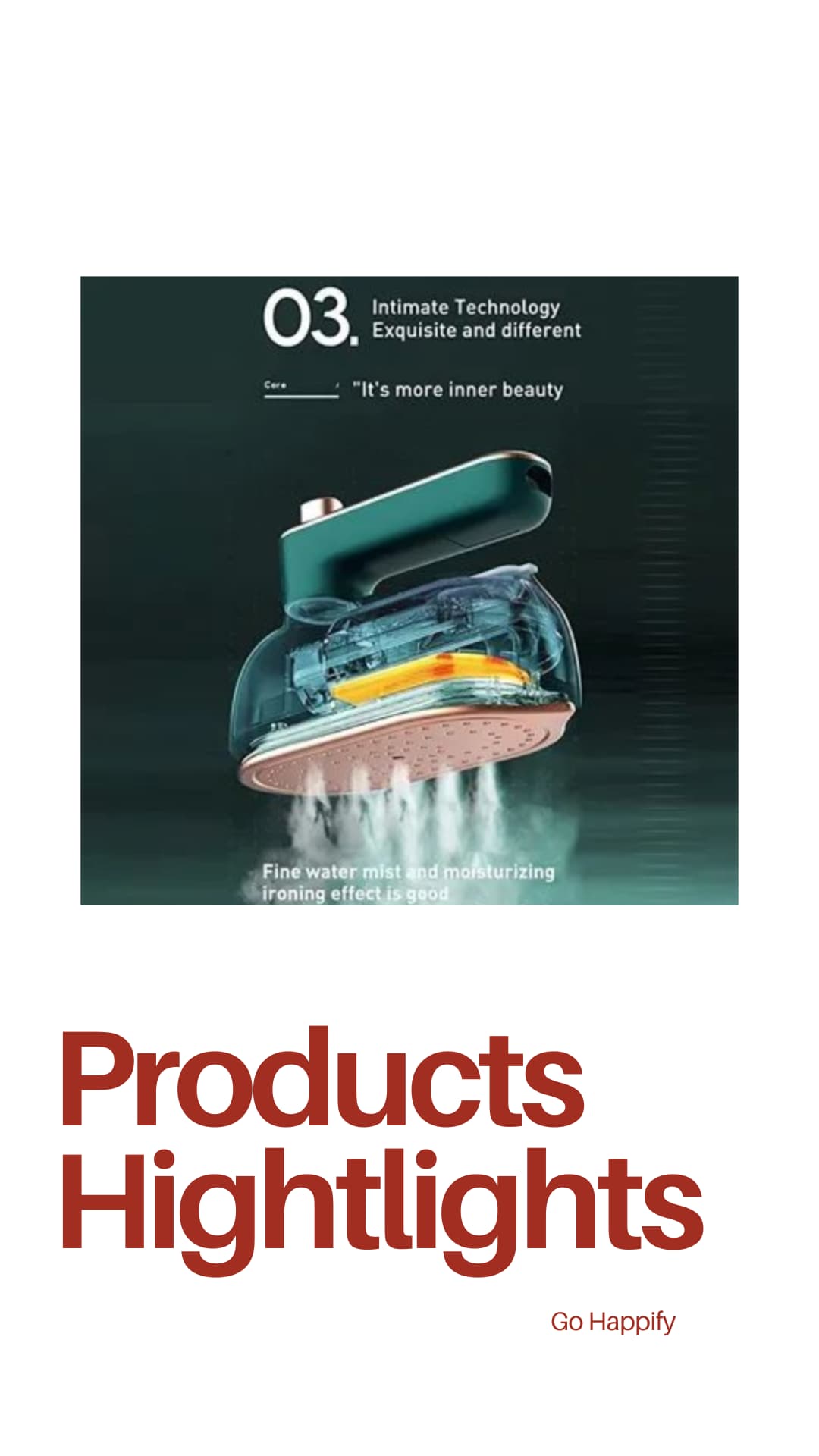 Professional micro steam iron