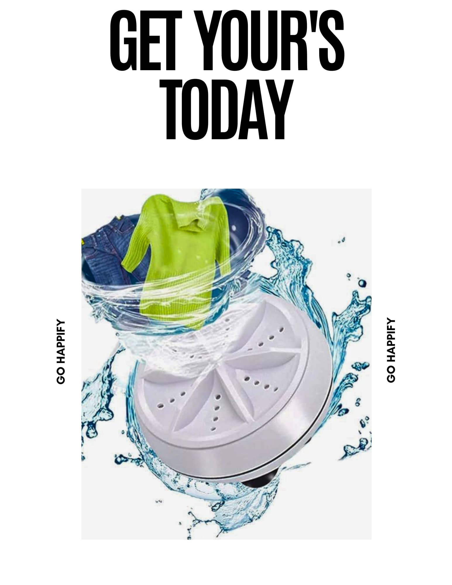 Portable mini washing machine