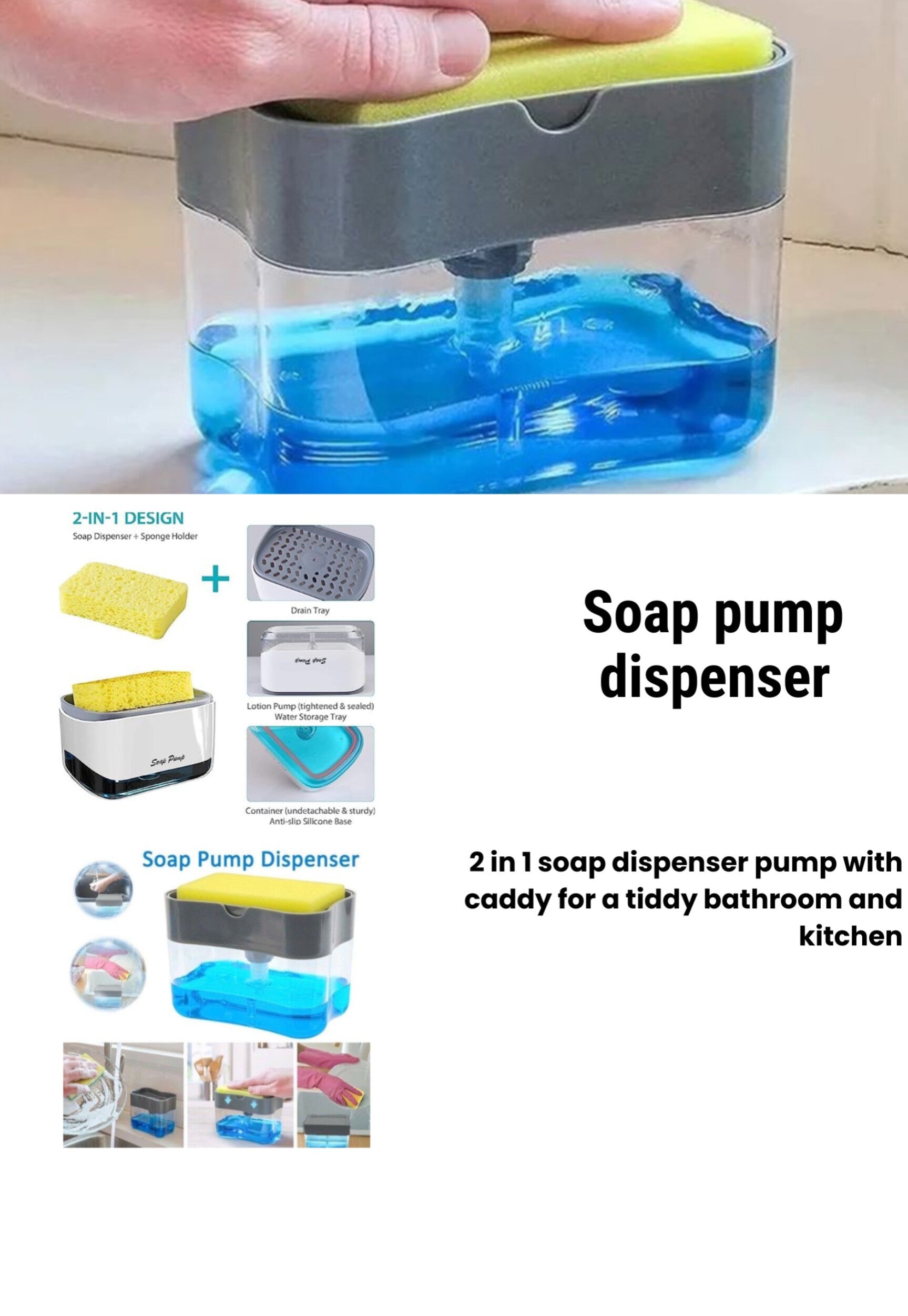 Soap pump dispenser