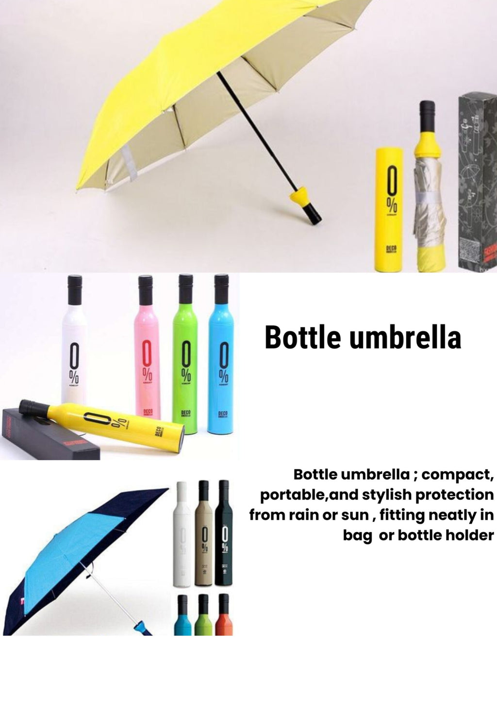 Bottle umbrella