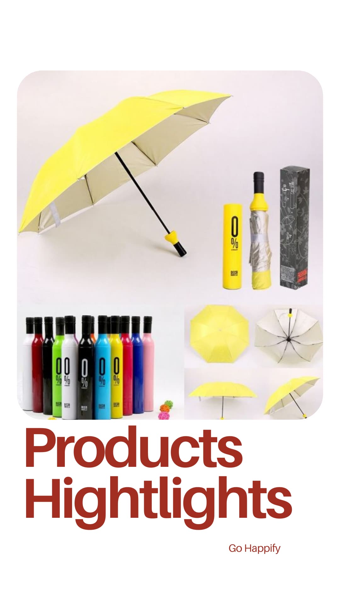 Bottle umbrella