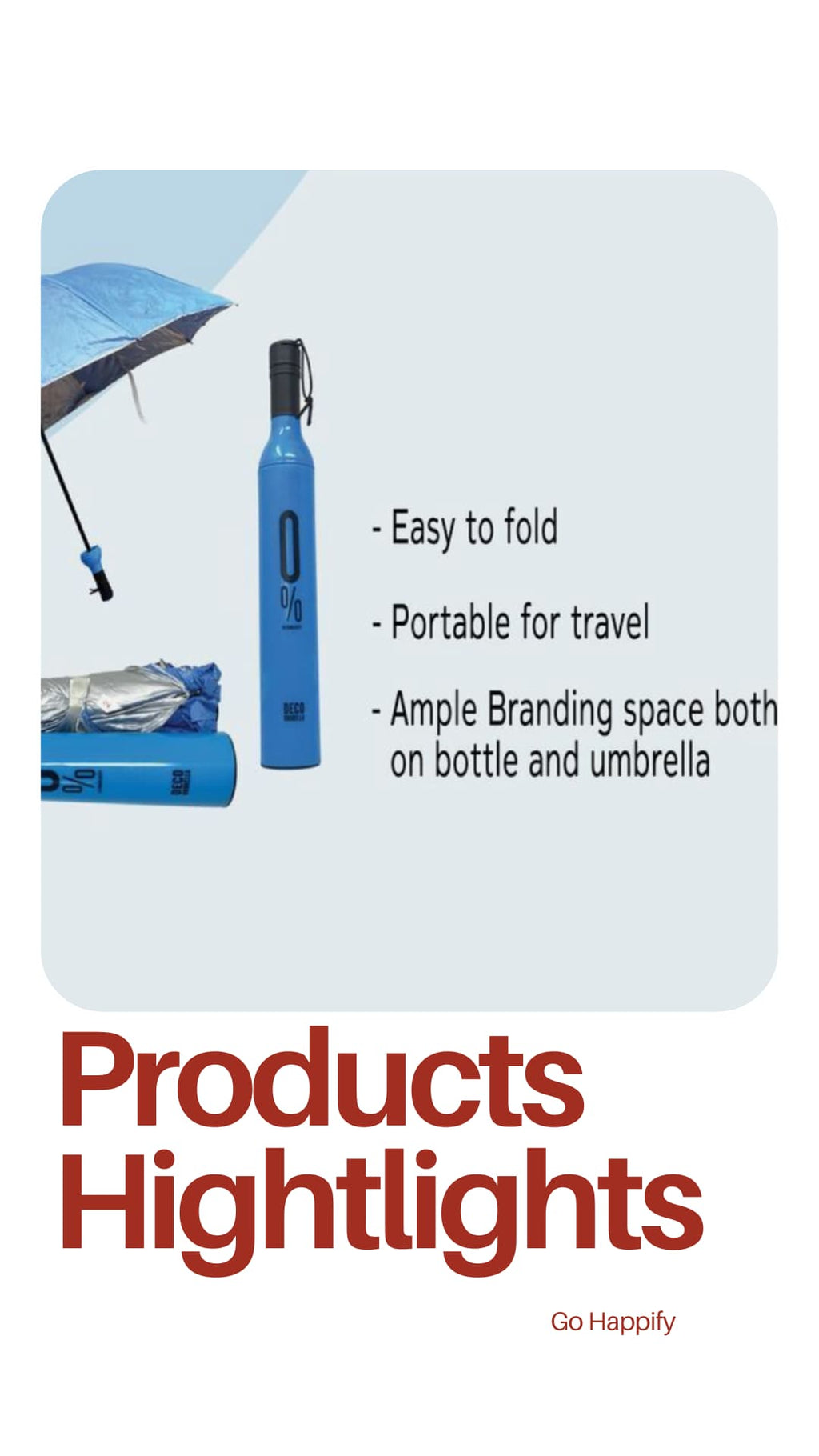 Bottle umbrella