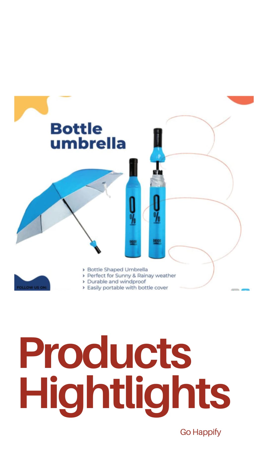 Bottle umbrella