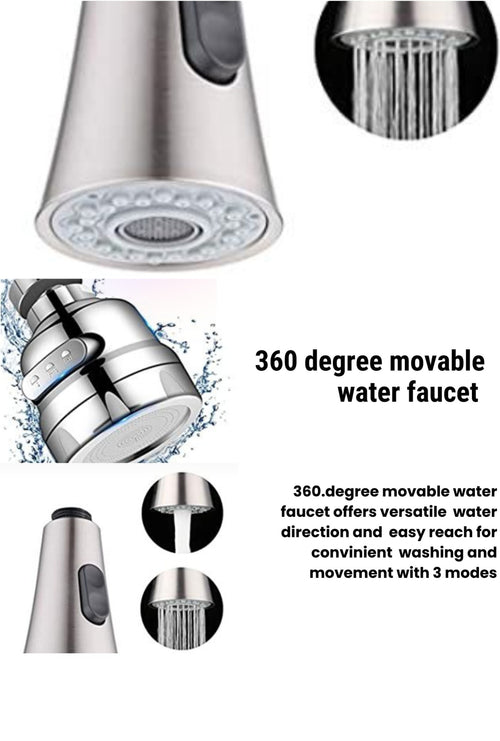 360 degree movable water faucet