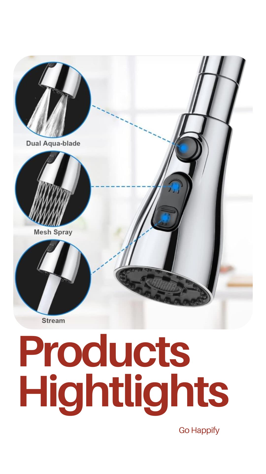 360 degree movable water faucet