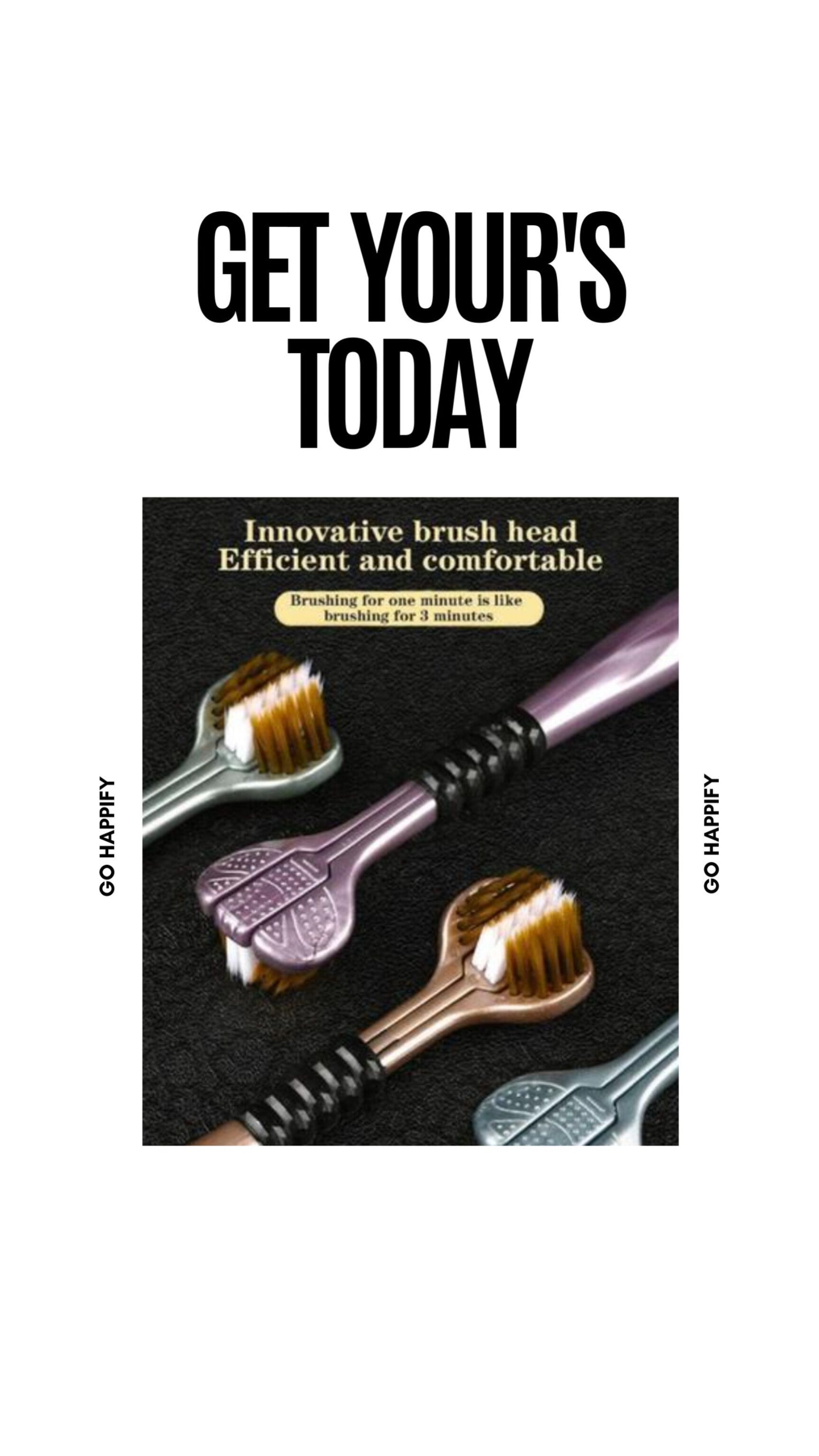 Three sided soft tooth brush - pack of 4