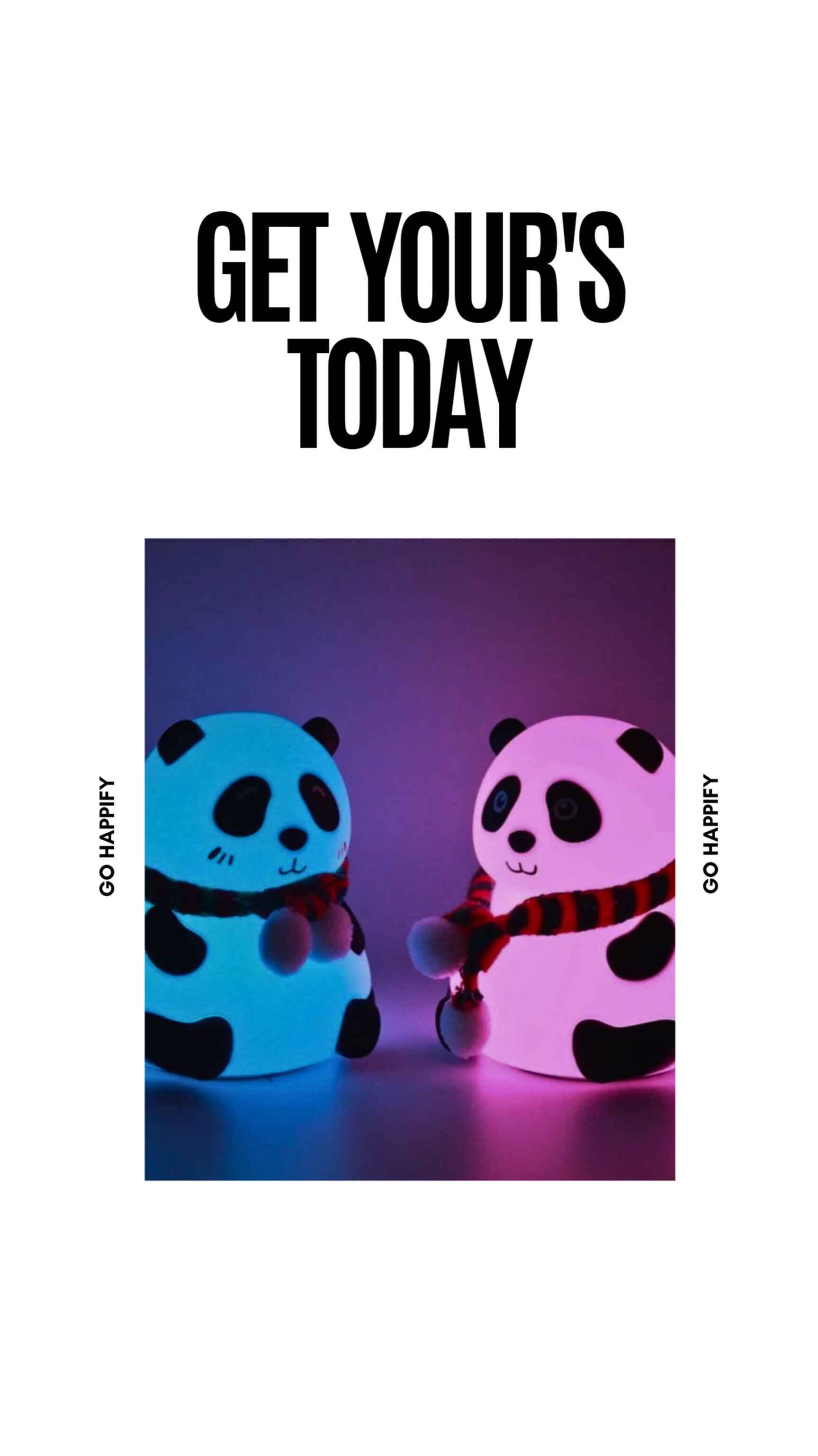 Cute panda lamp