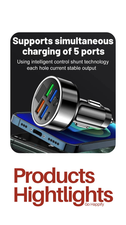 6 in 1 Car charger