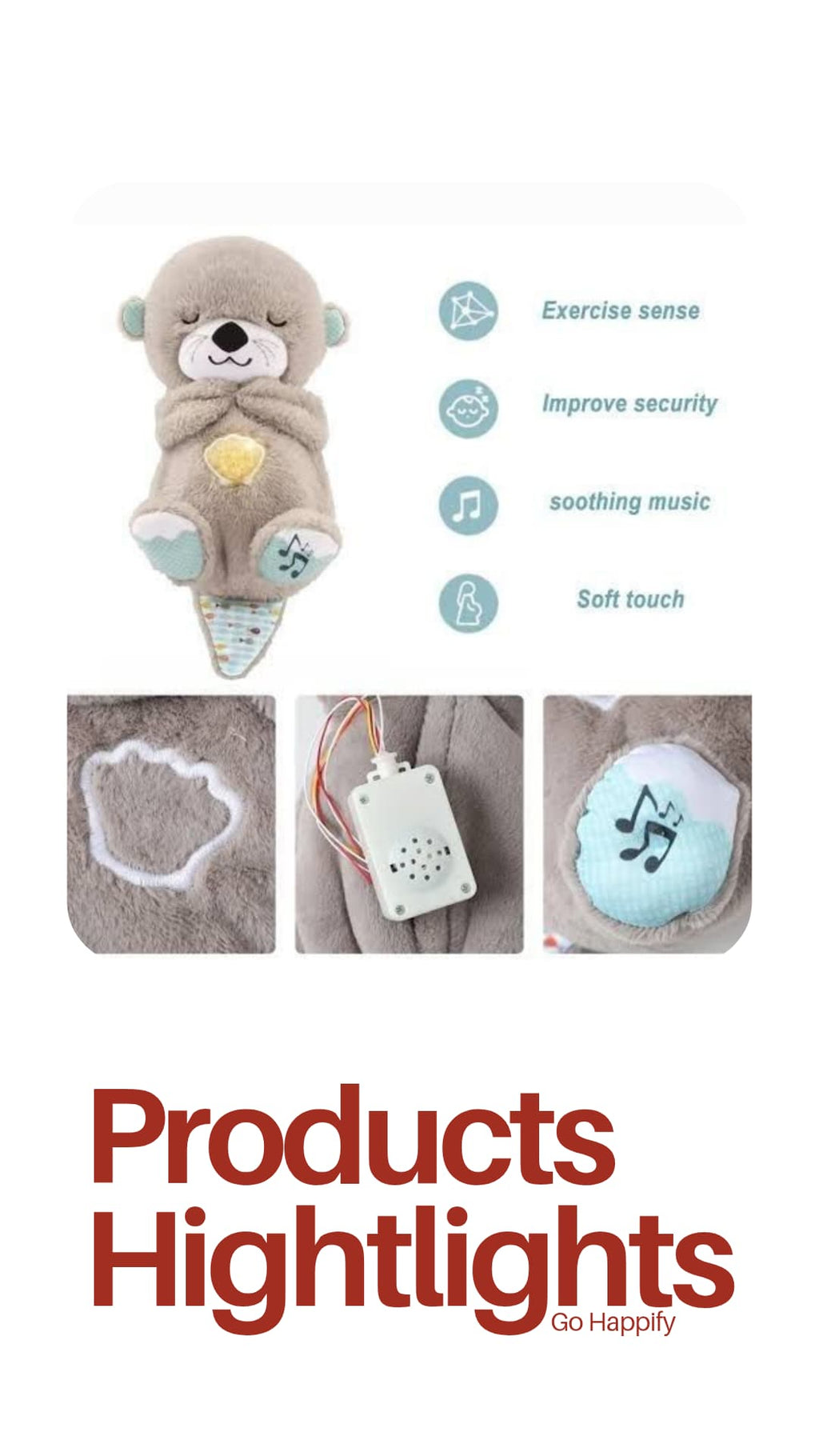 Cute breathing teddy bear