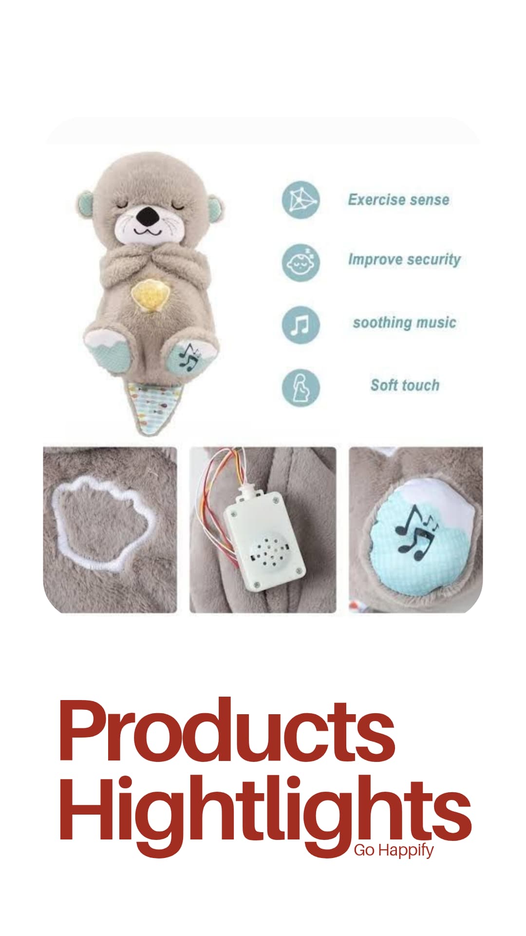 Cute breathing teddy bear