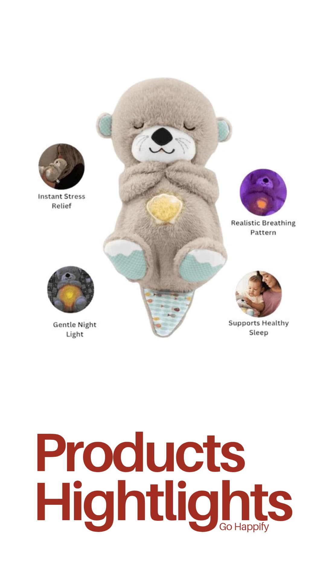 Cute breathing teddy bear
