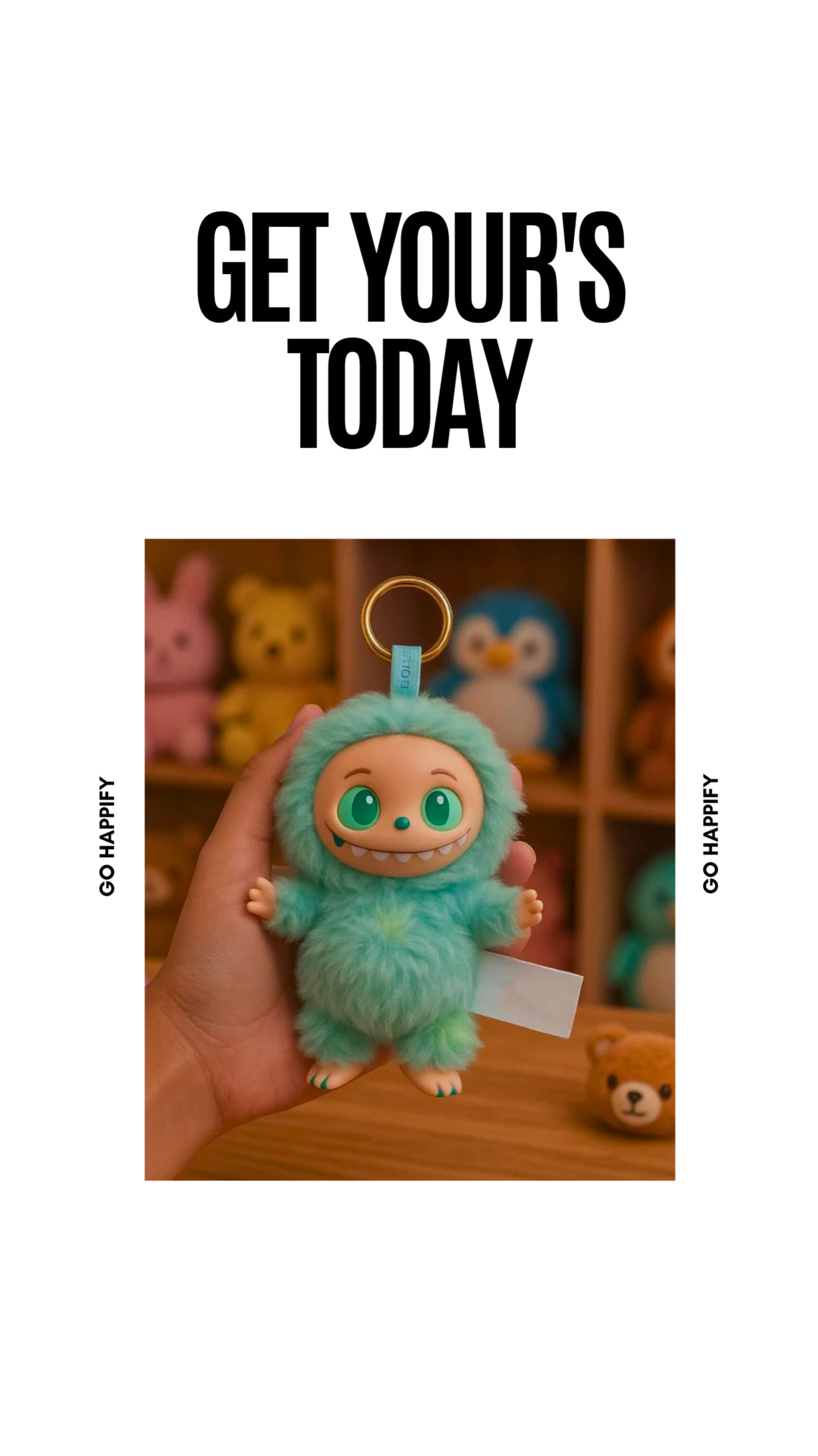 Cute labubu monster doll