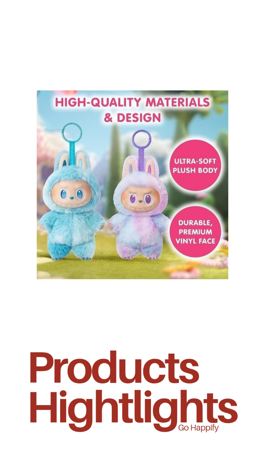 Cute labubu monster doll