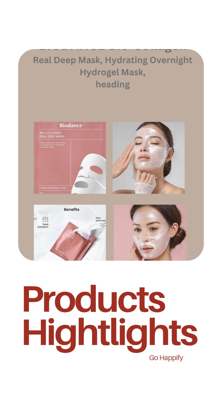 Bio Collagen Face Mask – Hydrating & Anti-Aging Sheet Mask for Glowing Skin - pack of 2