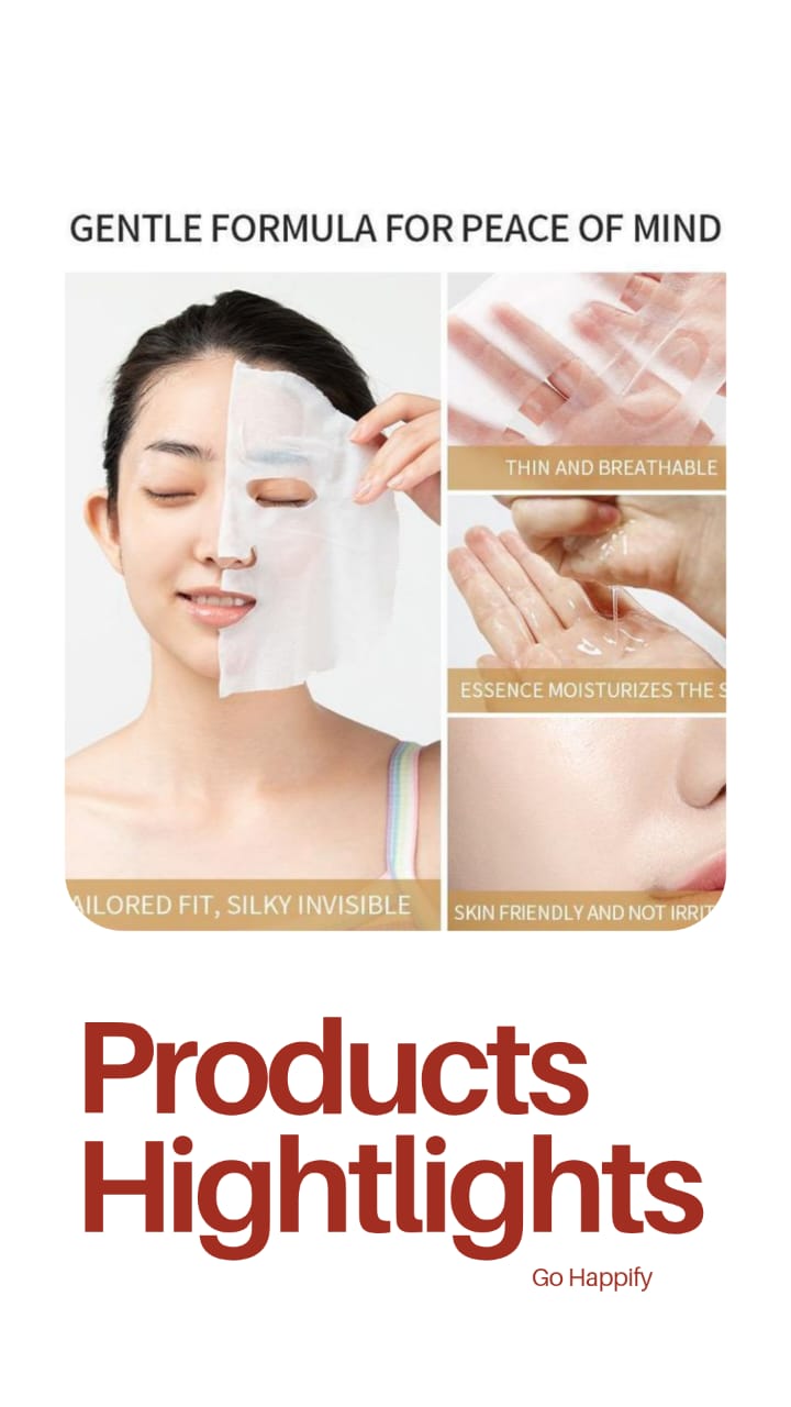 Bio Collagen Face Mask – Hydrating & Anti-Aging Sheet Mask for Glowing Skin - pack of 2