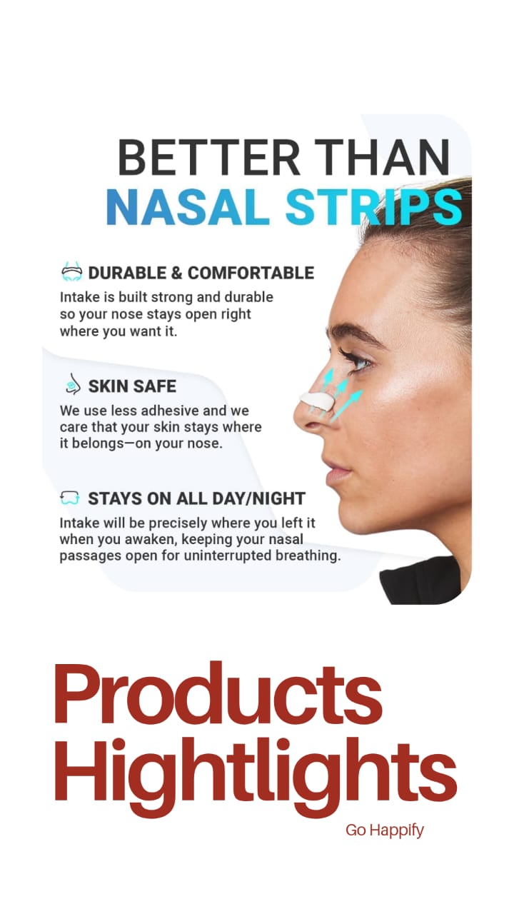 Magnetic Nasal Strips for Snoring Relief – Natural Breathing Support | Sleep Aid for Men & Women